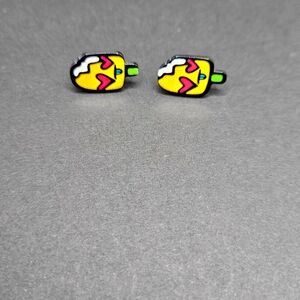 Ice Cream Pop Retro Design Stud Earrings